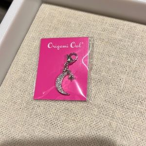 Origami Owl Silver Star and Moon Dangle with Swarovski Crystals